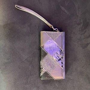 Chateau gray/silver  wristlet